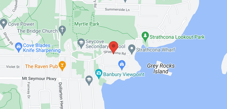 map of 4481 STRATHCONA ROAD